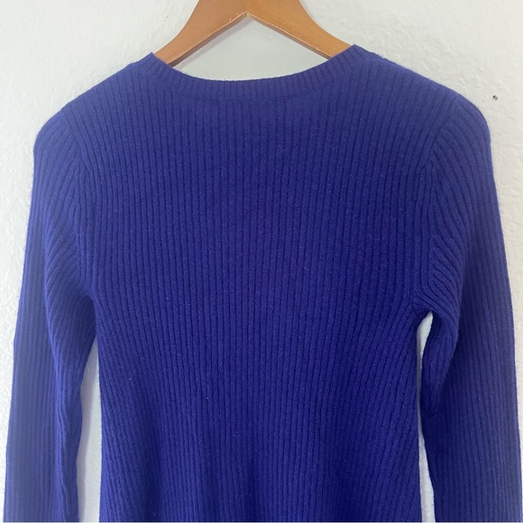 Cashmere Antonio Melani Blue Sweater Size Small - Picture 7 of 8